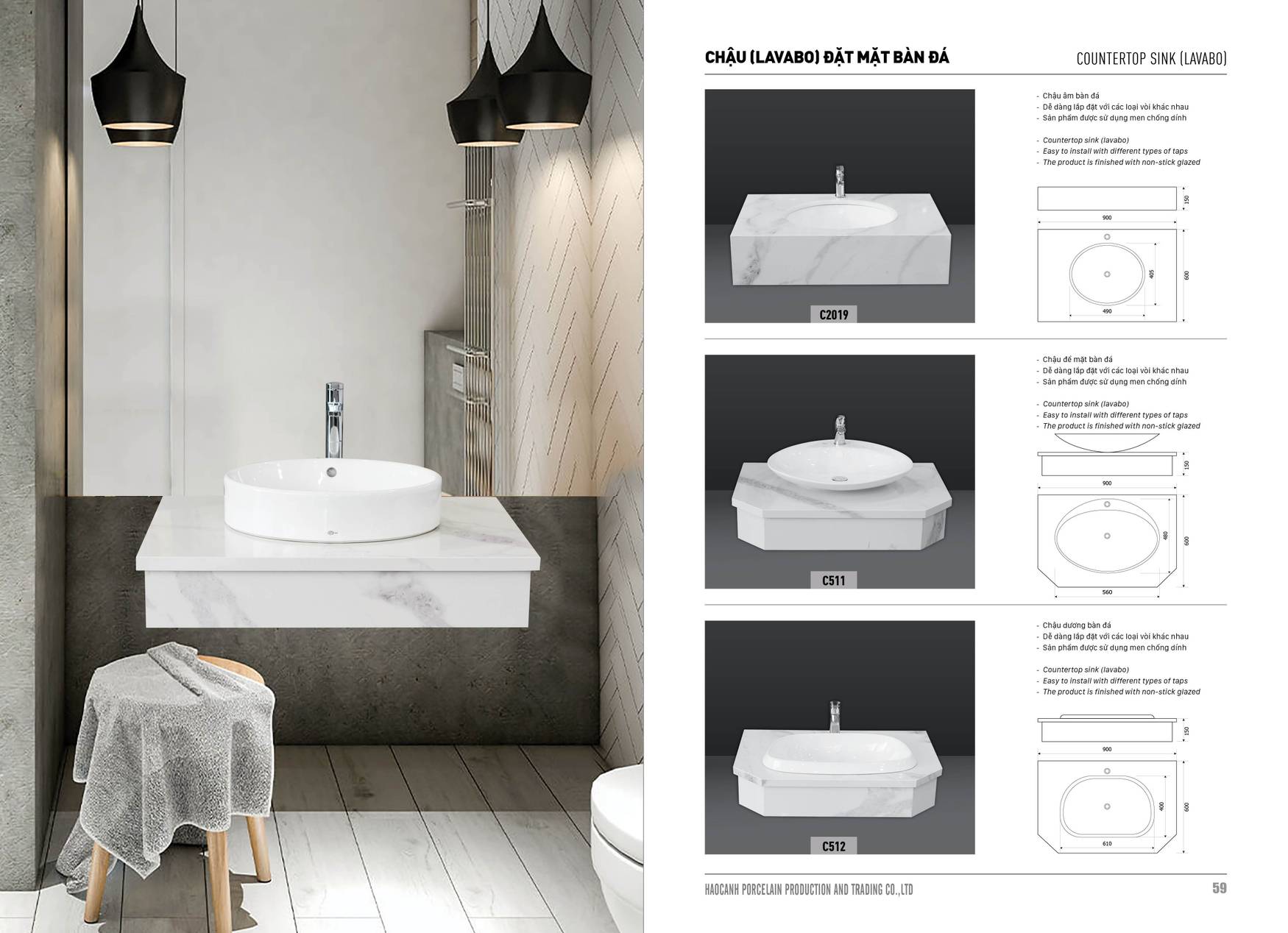 Bảng giá và Catalogue Thiết bị vệ sinh Hảo Cảnh HC mới nhất 2025 /Page 30
